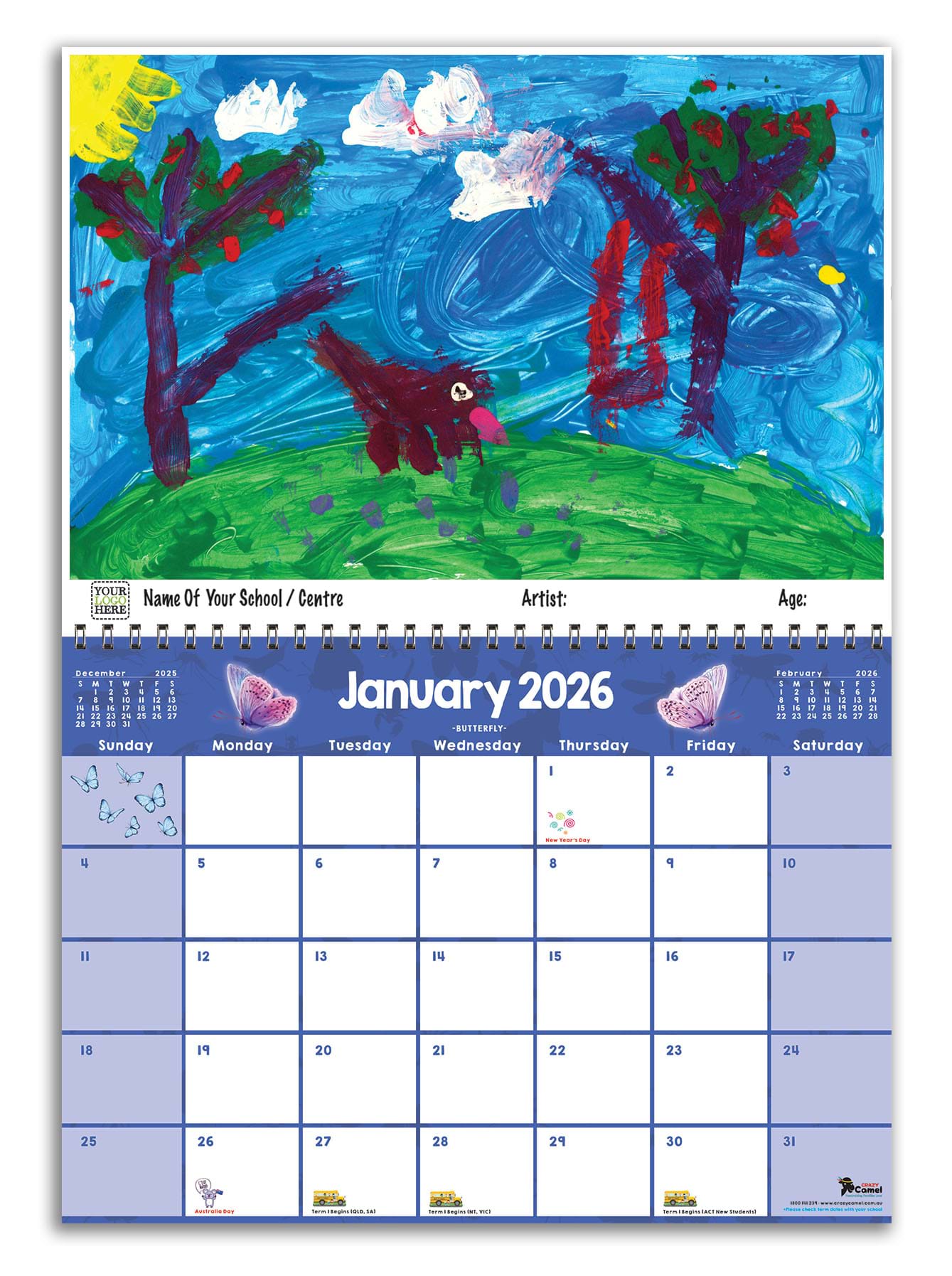 Calendar Art Fundraising 2026