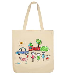 Tote Shopping Bags Art Fundraiser